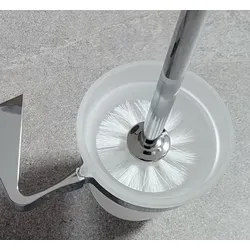 TRESA WC Bürstengarnitur mit Glas und Chrom Halter