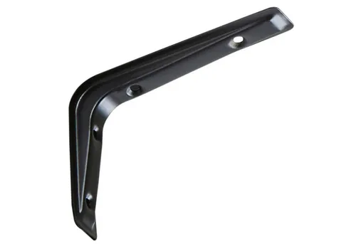 SO-TECH® Wandregalhalter Regalkonsole RK15 Regalwinkel Regalträger Wandkonsole, 1-tlg., Regalhalterung schwarz 121 x 83 mm, 1 Stück