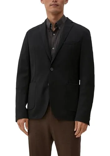 s.Oliver Jogg Suit-Sakko S.OJOGG Slim in Schwarz - Elegantes 1-teiliges Sakko für Herren in Slim Fit, perfekt für Business und Abendmode. Bequem und stilvoll dank hochwertiger Materialkombination.