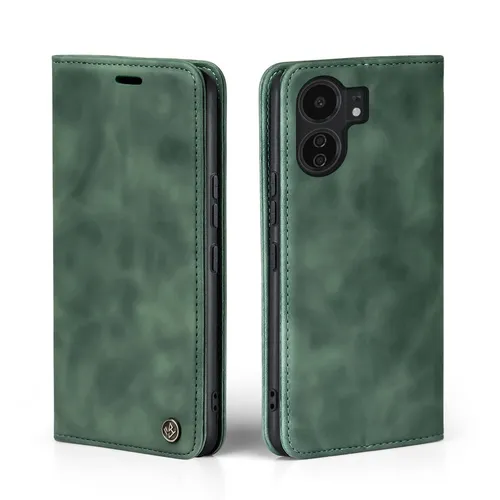 Handy Hülle für Xiaomi Redmi 13C Klapp Magnet Smartphone Cover Case Grün