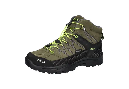 CMP Kids Rigel Mid Trekking Shoes WP - Wasserdichte Wanderschuhe für Kinder - Wanderschuhe für Kinder mit wasserfester CLIMAPROTECT-Membran und Quick-Lace-System für einfaches Anpassen, ideal für Abenteuer in der Natur.