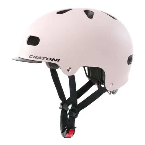 Cratoni C-Mate Urban City Fahrradhelm - Fahrradhelm für Unisex Erwachsene, bietet eine einstellbare Passform und optimalen Kopfschutz beim Radsport. Ideal für den urbanen Einsatz in stylischem blush matt.