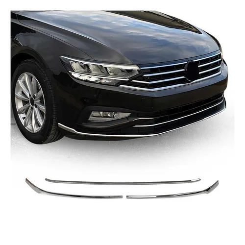 Grillleisten Stoßstangen für VW Passat 2019-2025 – Edelstahl Chrom 3tlg - Hochwertige Heckklappenleiste aus rostfreiem Edelstahl für VW Passat 2019-2025. Einfache Installation und Reinigung, schützt Ihr Fahrzeug und verleiht einen stylischen Look.