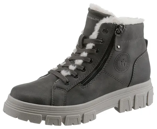 Tom Tailor Schnürstiefel Grau von Tom Tailor