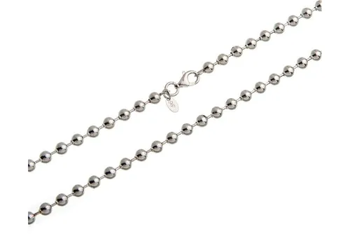 Silberkettenstore Silberkette Kugelkette 5mm - echt 925 Silber, Länge wählbar von 40-100cm