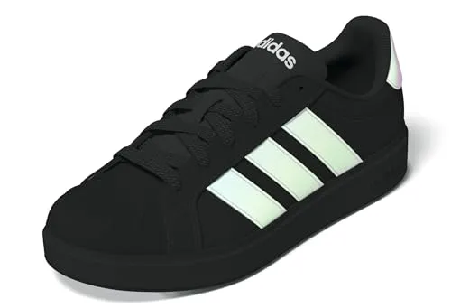 adidas Unisex Kinder Streettalk Junior Shoes – Core Black/Iridescent/FTWR White, 36 EU - Stylische Kinder Sneaker mit regulärer Passform, ideal für Freizeit und Spiel. Robustes Synthetik-Obermaterial und griffige Gummiaußensohle sorgen für Komfort und Halt.