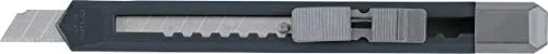 KWB 26495 Cuttermesser mit Abbrechklinge, Feststellfunktion, Klingenabbrecher, Mherzweckmesser, 9 mm
