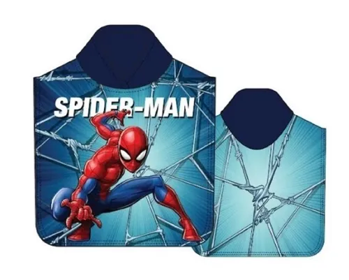 Produktbild Spiderman Badeponcho Kinder Poncho mit Kapuze 50 x 100cm