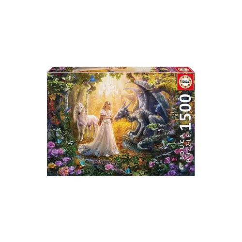 Educa Puzzle. Dragon, Princess and Unicorn 1500 Teile