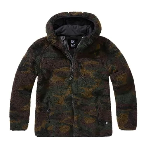 Brandit Teddyfleece Jacke mit Kapuze Damen - Funktionsjacken: Hochfloriges, warmes Teddy-Fleece für hohe Wärmeleistung und atmungsaktives Innenfutter – ideal für Outdoor-Aktivitäten im Winter.