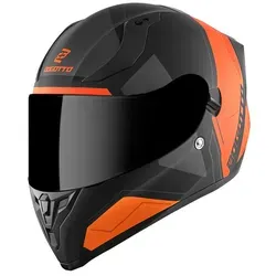 Bogotto V128 Strada Helm XL, schwarz-orange für Männer von Bogotto