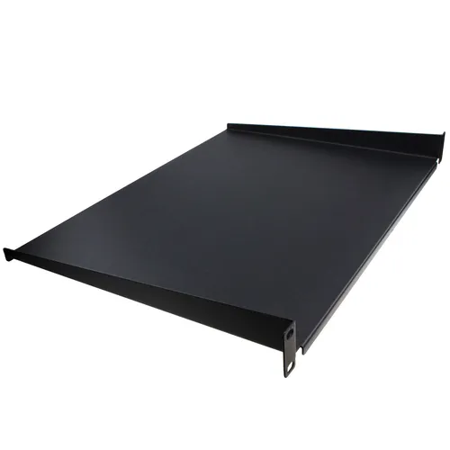 [Doppelpack] Feste Kragarm Regal 1U 350mm Tiefschwarz 48.3cm Daten Schrank Rack