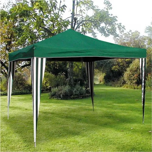 Ruck-Zuck-Pavillon Klappbar 3x3m Grün - Pavillon für Gartenpartys, klappbar und schnell aufbaubar, ideal für spontane Feiern im Freien.