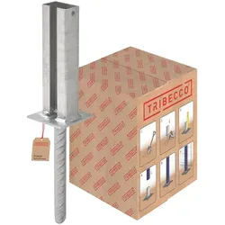 TRIBECCO Bodenhülse 390 mm mit Betonanker für Metall-Zaunpfosten