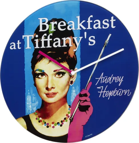 TFA Dostmann 60.3059 Retro Glas-Wanduhr Cinema Legends in blau von TFA Dostmann