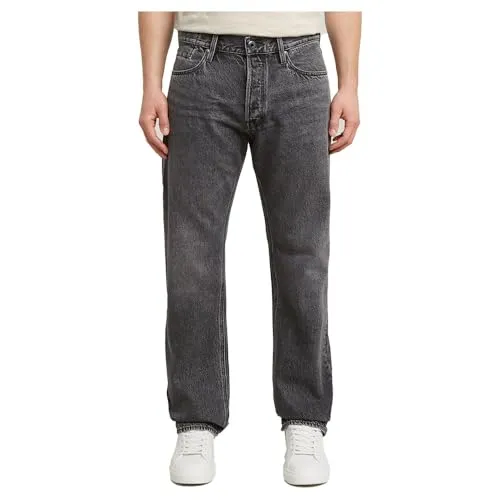 G-Star Herren Dakota Regular Straight Jeans, Grau (Faded eolith Grey D23691-D933-H087) - Stylische Regular Straight Jeans mit 5 Taschen, inklusive Münztasche und hochwertigem G-STAR Label – ideal für lässige Outfits.