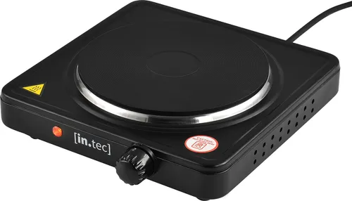 Elektrische Kochplatte Gusseisen 1500 W Schwarz