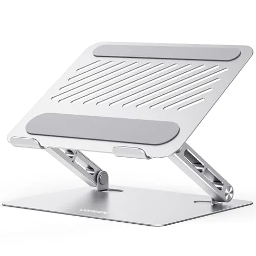 UGREEN Laptop Ständer Höhenverstellbarer Faltbarer Laptop Stand Ergonomischer, Belüfteter Laptopständer Notebook Stand Kompatibel mit MacBook Air, Pro, Dell Allen Laptops 10-17.3