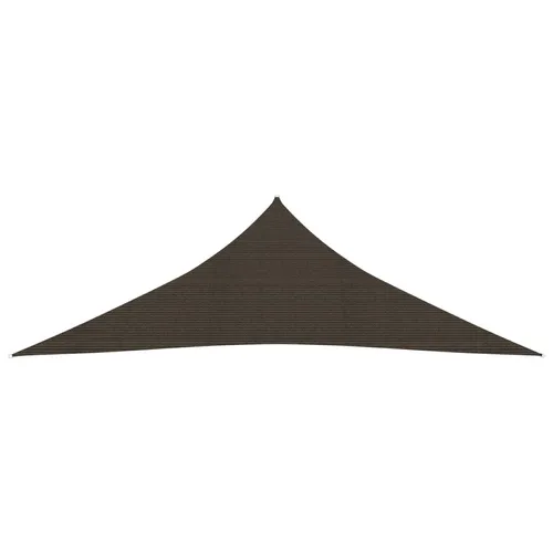 The Living Store Sonnensegel 160 g/m² Braun 4x4x5,8 m HDPE