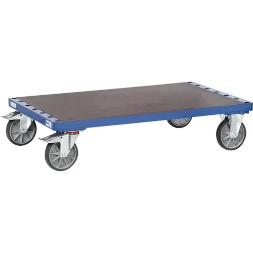 Fetra Plattenwagen 4463-1 - Plattenwagen für Holz-, Rigips- oder Kunststoffplatten, Tragkraft 1200 kg, mit rutschsicherer Siebdruckplatte und Gummireifen für einfachen Transport.