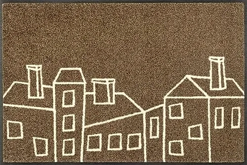 wash+dry by Kleen-Tex Fußmatte Linecity – Rechteckig, 7 mm Höhe - Hochwertige, waschbare Fußmatte für Innen- und überdachte Außenbereiche. Rutschhemmende Rückseite und pflegeleicht, ideal für stark frequentierte Bereiche.