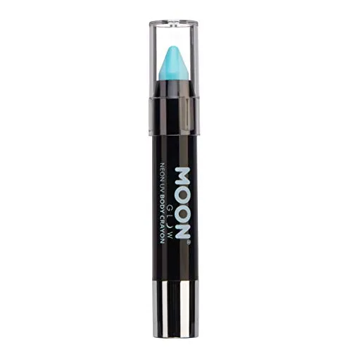 Moon Glow, Neon-UV-Lackstift-Körperkreide für Gesicht und Körper (Pastellblau)