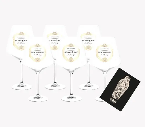 Scavi & Ray Gläser-Set Scavi & Ray ICE Glas NEU 6er Set Gläser - 6x Ballonglas für Prosecc