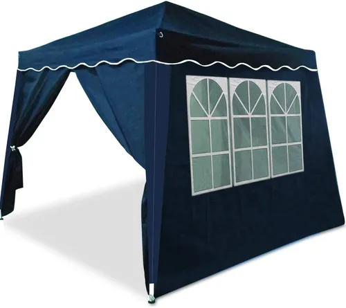 CASARIA® Pavillon Set 3x3m mit 4 Seitenteilen in Blau von Deuba