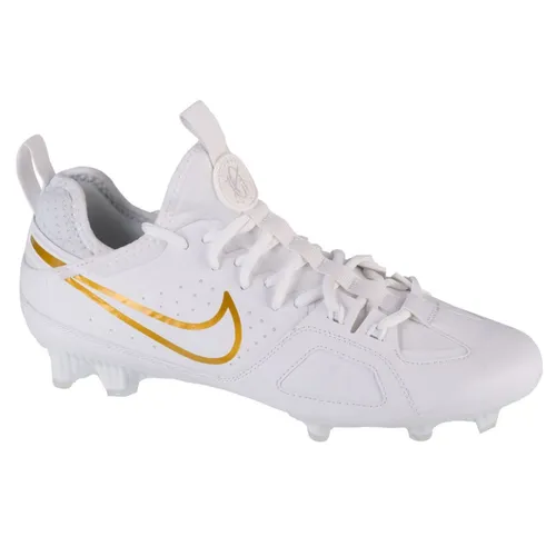 Nike Huarache 9 Varsity Fußballschuhe - Herren Fußballschuhe mit Stollen für optimalen Grip, ideal für ganzjährige Spiele, kombiniert Komfort und Stil in Weiß.