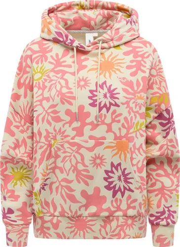 Ragwear Kapuzenpullover Pirita Print Hoodie in Rosa M (38) - Modischer Kapuzenpullover aus 70% Baumwolle und 30% Polyester. Mit verstellbarer Kapuze und praktischer Kängurutasche für den alltäglichen Komfort. Perfekt für lässige Looks!