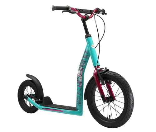 STAR SCOOTER Tretroller für Kinder ab 8 Jahren | 16 Zoll Sportroller in Mint - Robuster Kinderroller mit 16 Zoll Luftreifen für ein sanftes Fahrvergnügen. Ideal für abenteuerlustige Kids, dank stabiler Bauweise und einstellbarem Lenker in Höhe und Neigung.