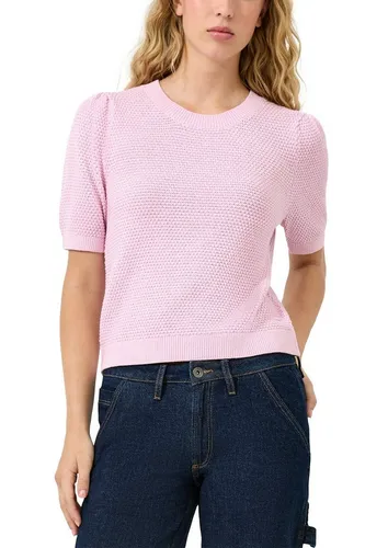 QS Strukturierter Pullover - Klassischer Regular Fit Pullover aus einem angenehmen Baumwollmix. Ideal für lässige Anlässe und vielseitig kombinierbar.