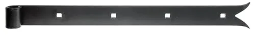 Alberts 862763 Ladenband, 10er Set, schwarz - Hochwertige Ladenbänder aus Stahl mit kunststoffbeschichteter Oberfläche, ideal für die drehbare Befestigung von Türen und Toren. Kompakte Abmessungen und langlebige Qualität für vielseitige Einsätze.