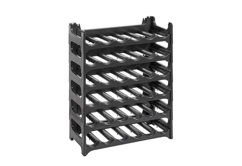 Grizzly Weinregal Modulares – stapelbares Flaschenregal für 36 Flaschen - Weinregal aus robustem, feuchtigkeitsbeständigem Material mit einfachem Stecksystem. Ideal für Keller, Werkstatt oder Küche. Platzsparend und erweiterbar, Made in Germany!