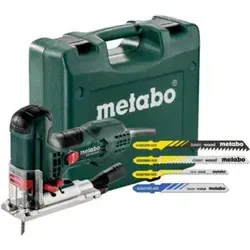 Metabo STE 100 Quick Set Stichsäge mit 20 Blättern - Sägen, präzise und materialgerecht dank variabler Hubzahl und Pendelhub. Inklusive 20 Stichsägeblättern, ideal für vielseitige Anwendungen.