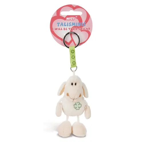 NICI Schlüsselanhänger Talisminis Jolly Mäh weiß, 7 cm in beige von NICI