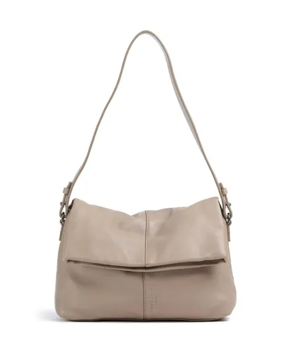 Liebeskind Fiona Schultertasche Leder 29 cm beige - Elegante Schultertasche aus hochwertigem Leder mit praktischem Reißverschlussfach. Ideal für modebewusste Damen, die Stil und Funktionalität schätzen. Perfekt für den täglichen Gebrauch!