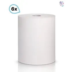 Handtuchrollen universell einsetzbar SET, Handtuchrollen für gängige Handtuchrollenspender, 6 Rollen, 2-lagig, 140m je Rolle