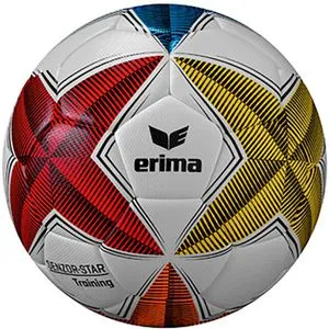 Erima Fußball Senzor-Star Training 2.0, 7192507, Größe 5, weiß/bunt, 430 Gramm, Trainingsball
