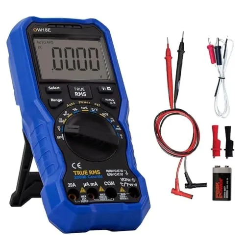 OW18E Digital multimeter,20000 Zählung True-RMS Voltmeter Ohmmeter, Hintergrundbeleuchtung LCD-Display, Bluetooth-Verbindung, für AC/DC Spannung Strom Widerstand Kapazität Diodentemperatur