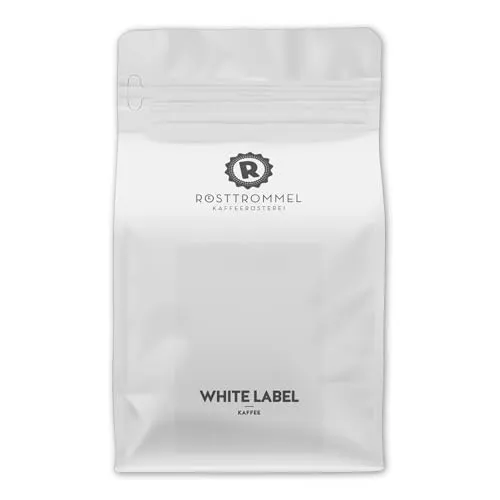 RÖSTTROMMEL WHITE LABEL in weiß von ROESTTROMMEL KAFFEERÖSTEREI
