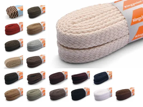 RINGELSPITZ – flache Baumwollsenkel für sportliche Schuhe und Outdoor-Boots