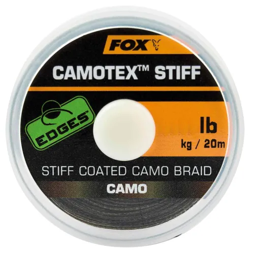 Fox Camotex Stiff Coated Camo Braid 25lb 20m Vorfachmaterial 0,77€/1m