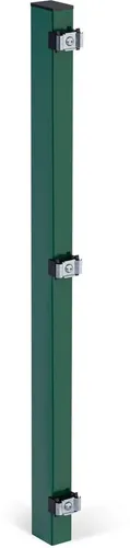 Alberts Zaunpfosten 60x40 mm für Doppelstabmattenzaun, 87,5 cm, zur Befestigung mit Einschlag-Bodenhülse oder Pfostenträger