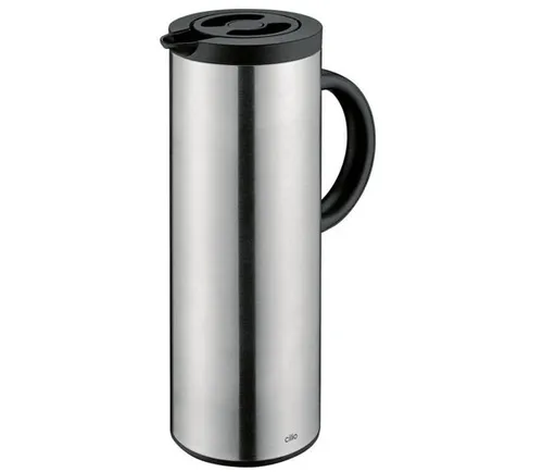 ISOLIERKANNE FIRENZE 1 L aus rostfreiem Edelstahl von CILIO in silber von Cilio