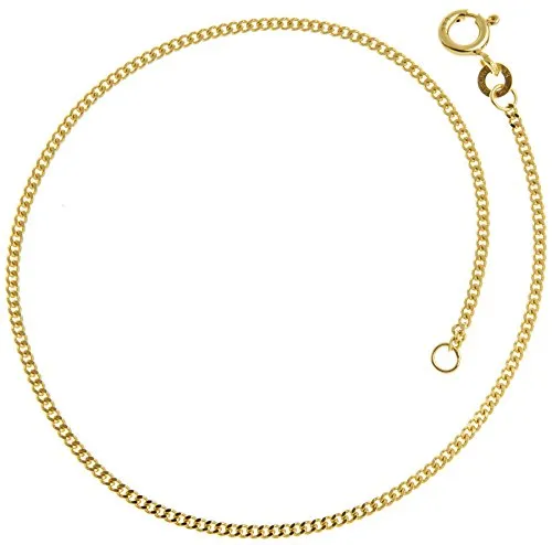Echtgold Panzerarmband 1,6mm – 20cm, 333er Gold - Elegantes Panzerarmband aus echtem 333 Gold, hochglanzpoliert mit diamantierten Kanten. Ideal für jedes Outfit und besondere Anlässe. Inklusive passender Geschenkverpackung für stilvolle Präsentation.