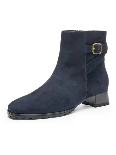ara Damen Graz Stiefelette, BLAU, 43 EU Weit - Wanderschuhe mit Wechselfussbett und High Soft Technologie für optimalen Komfort bei langen Wanderungen.