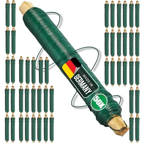 Novatool Wickeldraht 50x grün 0,65 mm - Schmuckdraht - Ideal zum Basteln, Binden und Florieren. Formbar, stabil und wiederverwendbar für kreative Projekte wie Skulpturen oder Gestecke.
