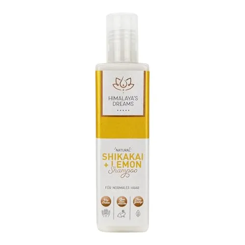 Himalaya´s Dreams Ayurveda Haarpflege Shampoo [NATURKOSMETIK BIO VEGAN] 200ml, Ohne flüssige Silikon Sulfate und Parabene, Akazie, Lemonöl, Shikakai
