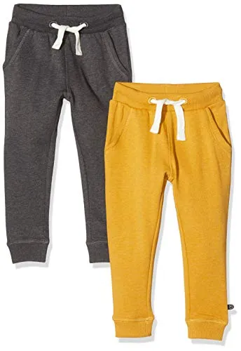 MINYMO Jungen 2er Pack Sweat Pants, Mehrfarbig - Jogginghosen für Jungen im praktischen 2er Pack, aus bequemen Material für optimalen Tragekomfort und vielseitige Kombinationsmöglichkeiten.